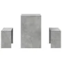 Dining table and benches 3 pieces engineered wood gray concrete by , Furniture sets for kitchens and dining rooms - Ref: Foro...