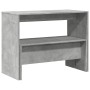 Esstisch und Esszimmerbänke, 3-teilig, aus grauem Beton-Ingenieurholz. von , Möbelsets für Küchen und Esszimmer - Ref: Foro24...
