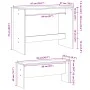 Dining table and benches 3 pieces engineered wood gray concrete by , Furniture sets for kitchens and dining rooms - Ref: Foro...