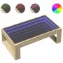 Coffee table with Infinity LED Sonoma oak 90x53x30 cm by , Coffee table - Ref: Foro24-847639, Price: 98,62 €, Discount: %