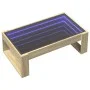 Coffee table with Infinity LED Sonoma oak 90x53x30 cm by , Coffee table - Ref: Foro24-847639, Price: 98,62 €, Discount: %