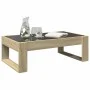 Coffee table with Infinity LED Sonoma oak 90x53x30 cm by , Coffee table - Ref: Foro24-847639, Price: 98,62 €, Discount: %
