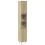 Bathroom cabinet in oak Sonoma plywood, 30x30x190 cm. by , Bathroom furniture - Ref: Foro24-849668, Price: 81,54 €, Discount: %