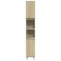 Bathroom cabinet in oak Sonoma plywood, 30x30x190 cm. by , Bathroom furniture - Ref: Foro24-849668, Price: 81,54 €, Discount: %