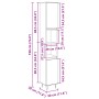 Armario de baño madera contrachapada roble Sonoma 30x30x190 cm de , Muebles de baño - Ref: Foro24-849668, Precio: 85,75 €, De...