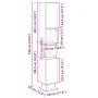 Bathroom cabinet in oak Sonoma plywood, 30x30x190 cm. by , Bathroom furniture - Ref: Foro24-849668, Price: 81,54 €, Discount: %