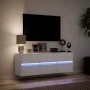 Wand-TV-Möbel mit LED-Lichtern, weiß, 130x31x45 cm. von , TV-Möbel - Ref: Foro24-852299, Preis: 95,53 €, Rabatt: %