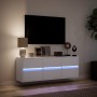 Wand-TV-Möbel mit LED-Lichtern, weiß, 130x31x45 cm. von , TV-Möbel - Ref: Foro24-852299, Preis: 96,74 €, Rabatt: %