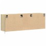 Wand-TV-Möbel mit LED-Lichtern in Sonoma-Eiche 130x31x45 cm von , TV-Möbel - Ref: Foro24-852301, Preis: 92,30 €, Rabatt: %