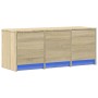 TV-Schrank aus Sonoma-Eichen-Ingenieurholz mit LED-Beleuchtung, 97x34x40 cm. von , TV-Möbel - Ref: Foro24-852238, Preis: 69,6...