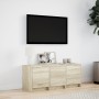 Mueble de TV LED madera de ingeniería roble Sonoma 97x34x40 cm de , Muebles TV - Ref: Foro24-852238, Precio: 69,61 €, Descuen...