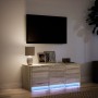 Mueble de TV LED madera de ingeniería roble Sonoma 97x34x40 cm de , Muebles TV - Ref: Foro24-852238, Precio: 69,61 €, Descuen...