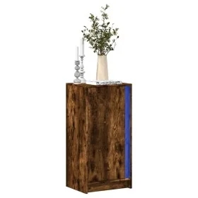 Sideboard with LED lighting, engineered smoked oak wood, 42.5x34x85 cm by , Sideboards - Ref: Foro24-852142, Price: 52,94 €, ...