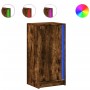 Sideboard with LED lighting, engineered smoked oak wood, 42.5x34x85 cm by , Sideboards - Ref: Foro24-852142, Price: 53,58 €, ...