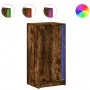 Sideboard with LED lighting, engineered smoked oak wood, 42.5x34x85 cm by , Sideboards - Ref: Foro24-852142, Price: 52,94 €, ...