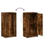 Sideboard mit LED-Beleuchtung, Eichenholz in Raucheiche-Optik, 42,5x34x85 cm. von , Sideboards - Ref: Foro24-852142, Preis: 5...