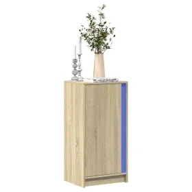 Sideboard with LED lighting, engineered wood in Sonoma oak, 42.5x34x85 cm by , Sideboards - Ref: Foro24-852140, Price: 54,41 ...