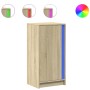 Sideboard with LED lighting, engineered wood in Sonoma oak, 42.5x34x85 cm by , Sideboards - Ref: Foro24-852140, Price: 55,09 ...