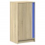 Sideboard with LED lighting, engineered wood in Sonoma oak, 42.5x34x85 cm by , Sideboards - Ref: Foro24-852140, Price: 55,09 ...