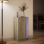 Sideboard with LED lighting, engineered wood in Sonoma oak, 42.5x34x85 cm by , Sideboards - Ref: Foro24-852140, Price: 55,09 ...