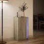 Sideboard with LED lighting, engineered wood in Sonoma oak, 42.5x34x85 cm by , Sideboards - Ref: Foro24-852140, Price: 54,41 ...