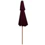 Two-story burgundy wooden pole umbrella 270 cm by vidaXL, Umbrellas - Ref: Foro24-313764, Price: 105,06 €, Discount: %