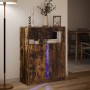 Sideboard mit LED-Beleuchtung, Eichenholz in Raucheiche-Optik, 77x34x100 cm. von , Sideboards - Ref: Foro24-852149, Preis: 76...