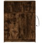 Aparador con LED madera ingeniería roble ahumado 77x34x100 cm de , Aparadores - Ref: Foro24-852149, Precio: 76,25 €