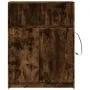 Display cabinet with LED lighting, smoked oak engineered wood, 77x34x100 cm by , Sideboards - Ref: Foro24-852149, Price: 75,4...