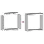 Edelstahl-Holzregal 100x40x100 cm von , Brennholztaschen und -halter - Ref: Foro24-850972, Preis: 170,69 €, Rabatt: %