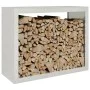Edelstahl-Holzträger 100x40x80 cm von , Brennholztaschen und -halter - Ref: Foro24-850979, Preis: 178,72 €, Rabatt: %
