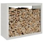 Edelstahl-Holzträger 100x40x80 cm von , Brennholztaschen und -halter - Ref: Foro24-850979, Preis: 181,71 €, Rabatt: %