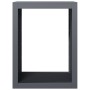 Leñero de acero gris antracita 60x40x80 cm de , Bolsas y soportes de leña - Ref: Foro24-850998, Precio: 90,21 €