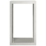 Edelstahl-Holzträger 60x40x100 cm von , Brennholztaschen und -halter - Ref: Foro24-850993, Preis: 173,26 €, Rabatt: %
