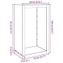 Edelstahl-Holzträger 60x40x100 cm von , Brennholztaschen und -halter - Ref: Foro24-850993, Preis: 170,45 €, Rabatt: %