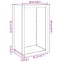 Edelstahl-Holzträger 60x40x100 cm von , Brennholztaschen und -halter - Ref: Foro24-850993, Preis: 173,26 €, Rabatt: %