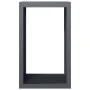 Leñero de acero gris antracita 60x40x100 cm de , Bolsas y soportes de leña - Ref: Foro24-850991, Precio: 105,19 €, Descuento: %