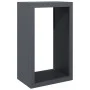 Anthracite grey steel firewood rack 60x40x100 cm by , Firewood bags and holders - Ref: Foro24-850991, Price: 105,19 €, Discou...