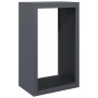Holzregal aus anthrazitgrauem Stahl 60x40x100 cm von , Brennholztaschen und -halter - Ref: Foro24-850991, Preis: 89,38 €, Rab...