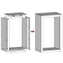 Holzregal aus anthrazitgrauem Stahl 60x40x100 cm von , Brennholztaschen und -halter - Ref: Foro24-850991, Preis: 105,19 €, Ra...