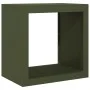Grüner Stahlholzstapel 60x40x60 cm von , Brennholztaschen und -halter - Ref: Foro24-851006, Preis: 87,89 €, Rabatt: %