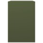 Grüner Stahlholzstapel 60x40x60 cm von , Brennholztaschen und -halter - Ref: Foro24-851006, Preis: 89,33 €, Rabatt: %