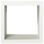 Weißer Stahlholzstapel 60x40x60 cm von , Brennholztaschen und -halter - Ref: Foro24-851004, Preis: 90,01 €, Rabatt: %