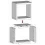 Leñero de acero blanco 60x40x60 cm de , Bolsas y soportes de leña - Ref: Foro24-851004, Precio: 88,56 €, Descuento: %