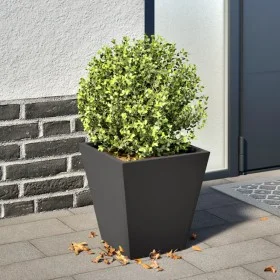 Black steel hexagonal planter 30x30x30 cm by , Pots and planters - Ref: Foro24-851038, Price: 27,60 €, Discount: %