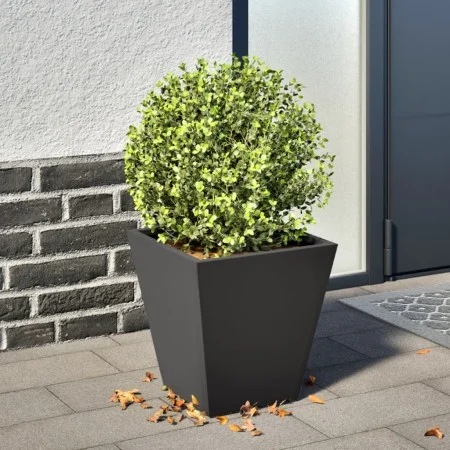 Black steel hexagonal planter 30x30x30 cm by , Pots and planters - Ref: Foro24-851038, Price: 27,60 €, Discount: %