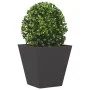 Black steel hexagonal planter 30x30x30 cm by , Pots and planters - Ref: Foro24-851038, Price: 27,60 €, Discount: %