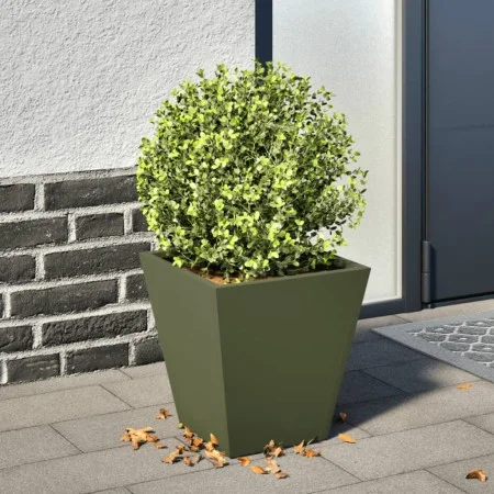 Jardinera hexagonal acero verde oliva 30x30x30 cm de , Maceteros y jardineras - Ref: Foro24-851044, Precio: 31,98 €, Descuent...