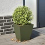 Sechseckiger Pflanzkübel aus olivgrünem Stahl, 30x30x30 cm. von , Töpfe und Pflanzgefäße - Ref: Foro24-851044, Preis: 28,75 €...