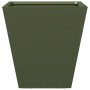 Hexagonal planter in olive green steel, 30x30x30 cm by , Pots and planters - Ref: Foro24-851044, Price: 26,67 €, Discount: %